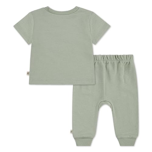 Image of HUGGIES Baby One Pocket T-shirt and Pants 2-piece Outfit Set