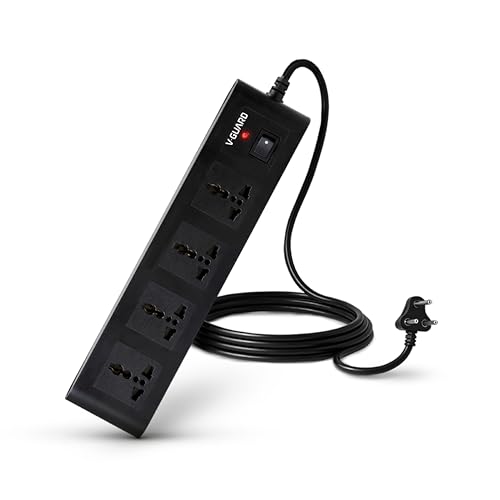 Image of V-Guard Extension Board (MOV+Fuse) for Home & Office | 1.5m | 4 Sockets
