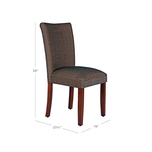 Image of HomePop Parsons Dining Chair - Textured Brown (Single Pack)