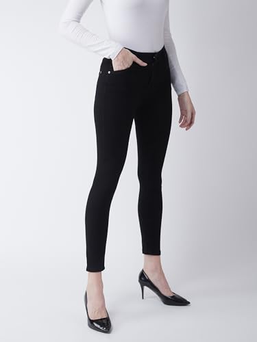 Image of Miss Chase Women's Skinny Fit Mid Rise Regular Length Denim Stretchable Jeans