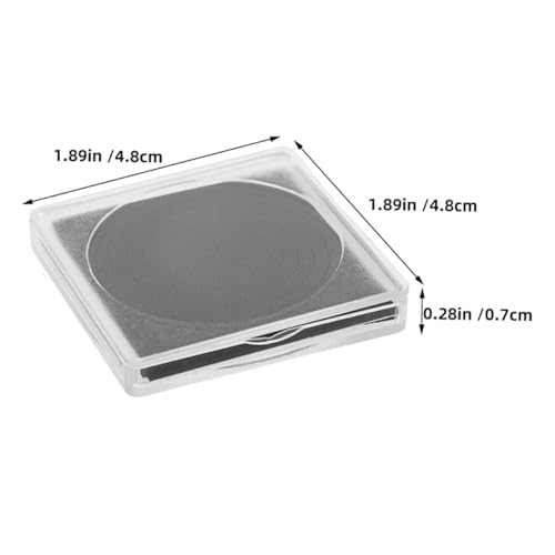 25 cajas transparentes cuadradas para monedas, kit organizador miniatura 2