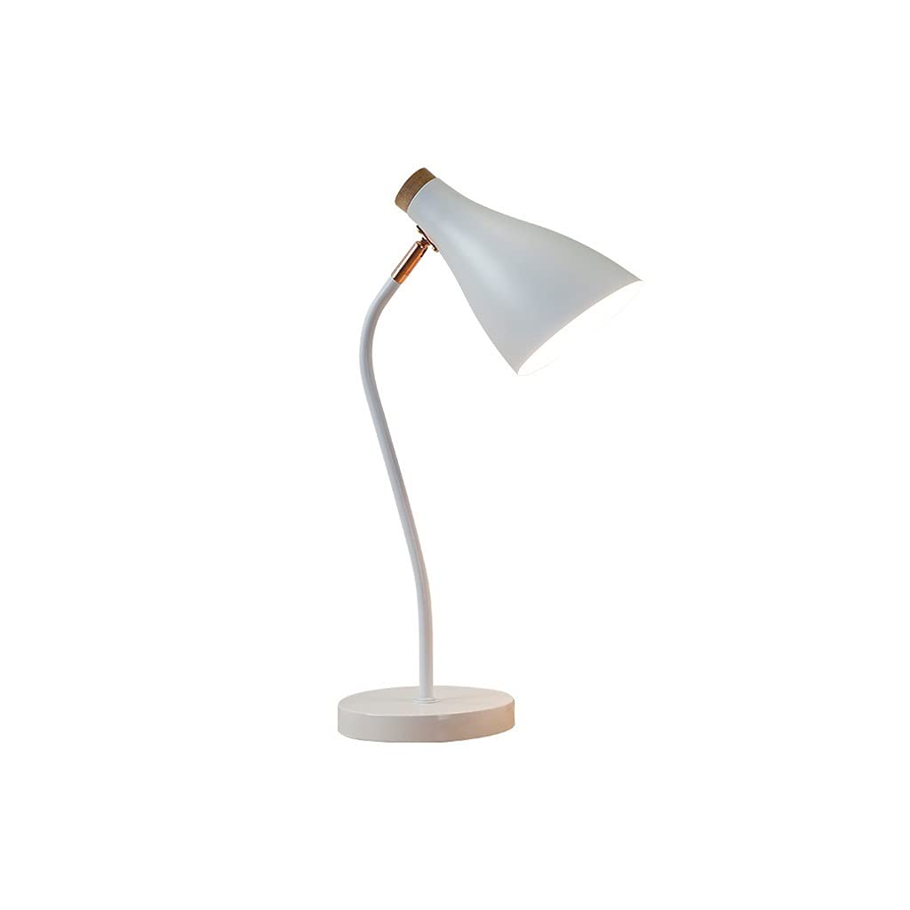 Schreibtischlampe LED -Schreibtischlampe Verstellbarer Halskragen Tischlampe Weiche Lichtschutzschutz für das Lesen zum Arbeiten oder zur Schule (grün) Home Office Dekoration, Geschenke (Farbe: Weiß)