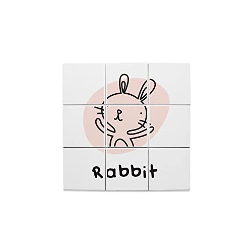 Carreaux céramique lapin zodiaque chinois décoratif fresque horoscope x9