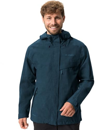VAUDE Regenjacke – Rosemoor Jacket II, Regenjacke Herren wasserdicht und atmungsaktiv, funktionale 2-Lagen Outdoorjacke, Wassersäule 10.000 mm, Übergangsjacke oder Fahrradjacke