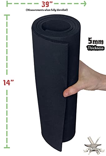 The Foamory EVA Foam Cosplay - 5mm (2mm to 10mm) - Black or White - 14 x 39 Sheet - Ultra High Density 85 kg/m3 - by