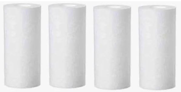 Premier 5 Inch Spun Cartridge Filter for Washing Machines, Front & Top Load, 5 inch Housings Refills, Pack of 4