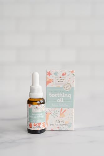 Image of Punkin Butt Natural Teething Oil 30 ml - Made with chamomilla for Relieve Tooth Pain, Agitation and Irritability Related to Dental Flare (Original) (New Natural Teething Oil 30 mL)