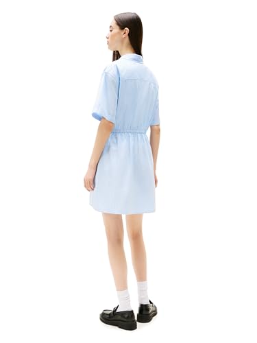 Image of Tommy Jeans Women's Casual Shirt Dress with Mini Stripe
