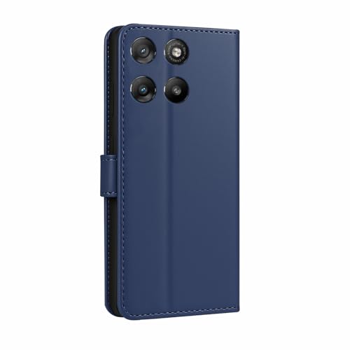 Image of AIBEX Shock Proof Flip Compatible for Motorola G57 Power 5G / Motorola G67 Power 5G Flip Cover Leather Finish | Inside TPU with Card Pockets | Wallet Stand | Complete Protection Flip Case