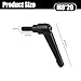 KiJoeErica 2pcs Adjustable Clamping Lever Handle, M8 x 20mm Quick Release Bolt, Black Metric Oxide Carbon Steel Male Threaded Stud for Lathes, Woodworking, Industrial Equipment