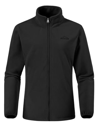 donhobo Damen Outdoor 3-in-1 Skijacke, Zweiteilige Winterjacke mit Fleecejacke, Winddicht Wasserdicht Freizeitjacke Warm Mantel Jacke mit Kapuze Schwarz M