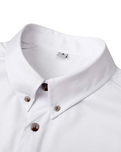 Alimens & Gentle Short Sleeve Fishing Shirt Wicking Fabric Sun Protection Casual Button Down Shirts4