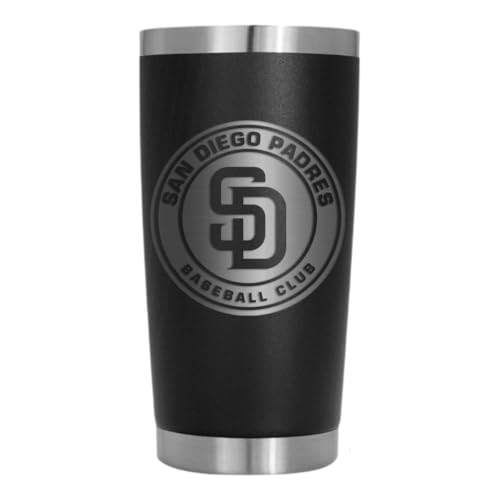 La Mejor Lista de termos dia del padre más recomendados. 46 Termo Beisbol San Diego Padres, Escudo Equipos Grandes Ligas, Tumbler Termo para Cafe personalizado con equipo de futbol, Termo Para regalo, Termo para Caliente y frio (NEGRO)