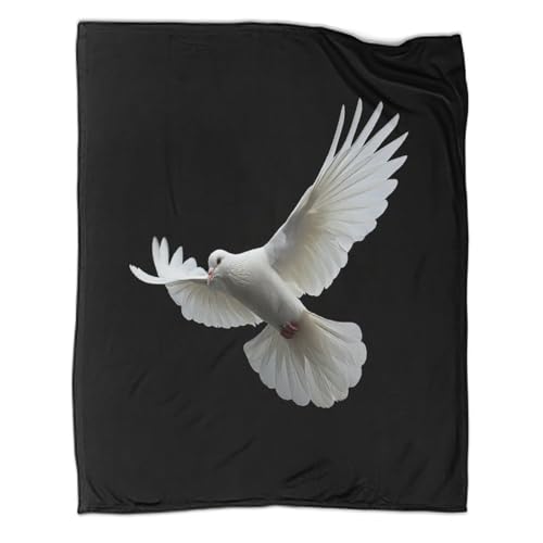 Couverture flanelle 3D oiseau en peluche douce 127x152cm Cochonseons