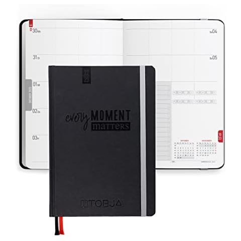 TOBJA® School Calendar 2022 2023 A5 - Study Planner 2022/2023 School Planner 22/23 | Calendar from August 2022 to October 2023 | Diary 2022/2023 Cover