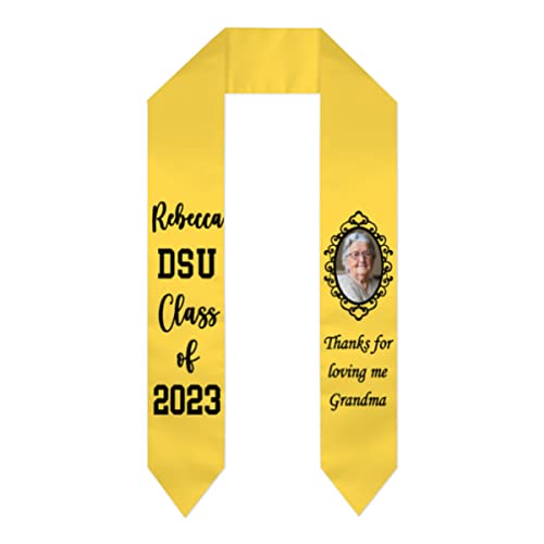 Unisex Customized Graduation Stole with Photo Name Graduation Sash 72