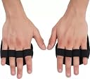 Leosportz Gym Gloves for Men and Women - Backless Workout Gloves for Weight Lifting | Open Gym Glove with Leather Pad and Neoprene | Hand Workout Gloves | Best Gift for Men (Open Back) gallery image