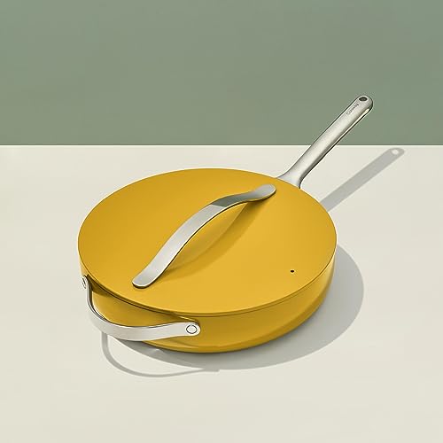 image for Caraway Nonstick Ceramic Sauté Pan with Lid (4.5 qt, 11.8