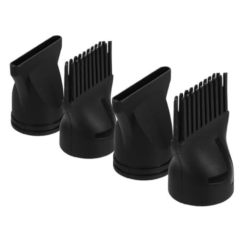 Kisangel 4pcs Hair Dryer Nozzle Plastic Blow Dryer Attachments for Efficient Drying and Styling Compatible Brands Includes and Diffuser for All Hair Types