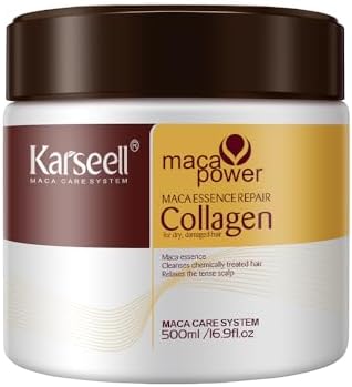 Karseell Collagen Hair Mask, Maca Essence Deep Repair Argan Oil H...