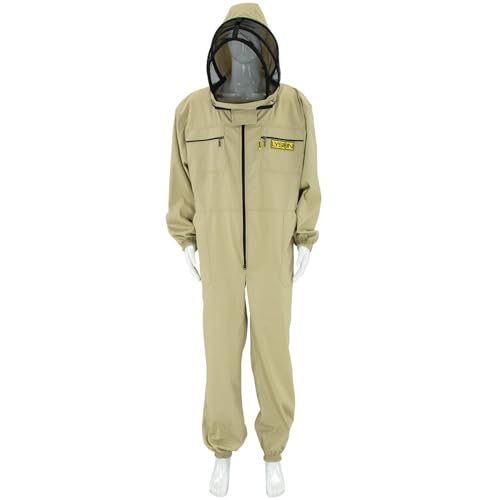 LYSON Combinaison d'apiculture Costume D'apiculture pour Tout le Corps Combinaison Apicole Professionnelle Tenue Apiculture anti guêpes & abeilles Unisexe Classic Line Taille L