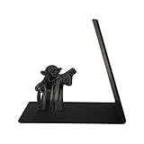  Sujetalibros Sujetalibros Creative Star Wars Metal Soportes de Escritorio Sujetalibros Decoración del hogar Oficina Material Escolar Papelería Regalo Estudiante Archivo de Libro (Color : Black)