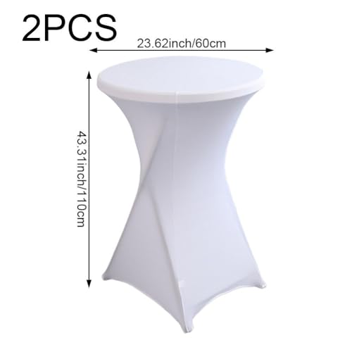 Nappe de bar ronde en spandex extensible pour table de cocktail - 7