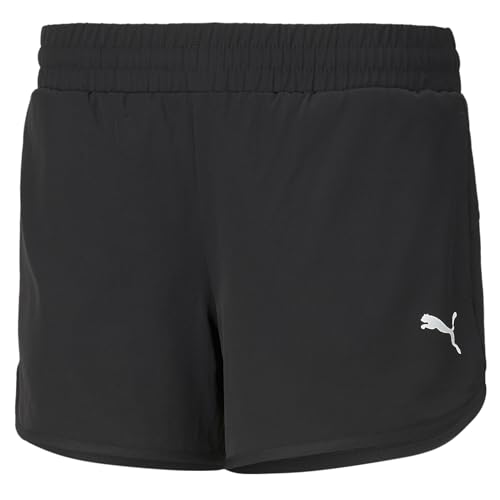 PUMA Damen Active Gewebte Shorts M Black ┃Regular Fit Laufshorts für Damen