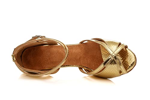Chaussures de danse latine à bout ouvert pour briller en soirée de salsa