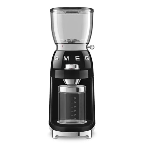 Los 10 mejores molinillos smeg cgf01 SMEG CGF01BLEU Molinillo de café, Black