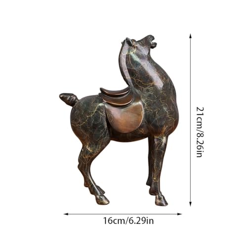 Sculptures en bronze et cheval en cuivre coloré pour décorations de bureau