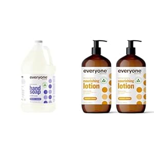 Everyone Hand Soap Refill 1 Gallon Lavender Coconut + (2) 32oz Coconut Lemon Hand Body Lotion