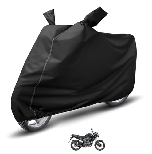 Image of Auto Hub Waterproof Bike Cover Compatible with CB Trigger Dustproof, UV Protection Two Wheeler Bike CB Trigger Cover - Black