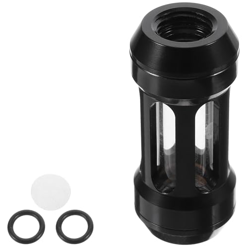 HOMOBABE Water Cooling Pump Filter Strainer for Computer Water Cooling System, 1/4 Inch G1/4 Brass Threaded Liquid Cooler Pump Filter, Easy to Install PC Accessory with Protective Function