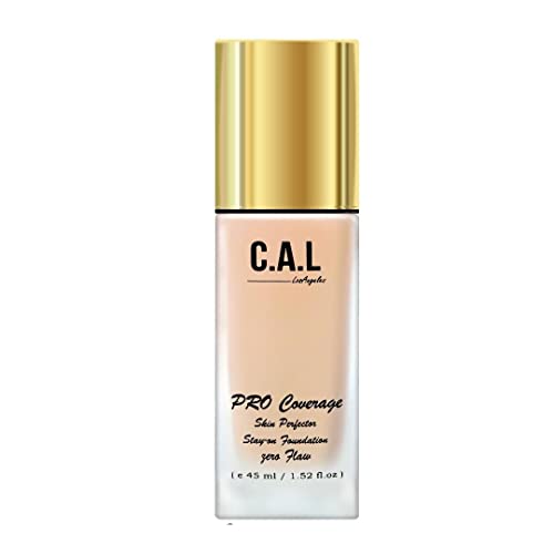 Image of CAL Losangeles Liquid Matte Foundation, Unisex Skin Perfector for All Types of Skins, Stay On Full Coverage Oil Free Flawless Waterproof Make Up Foundation for Men & Women Everyday Use(Classic ivory)