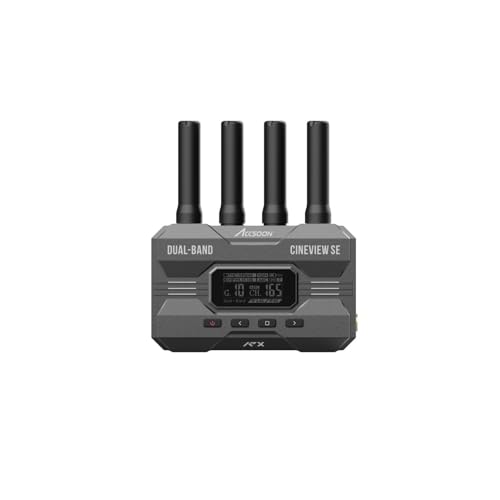ACCSOON CineView SE Patented 2.4GHz+5GHz Dual-Band Technology SDI & HDMI Wireless Video Transmission System, 0.05s Latency, 365m/1200ft Transmission Range, OLED Display - Thumbnail 5