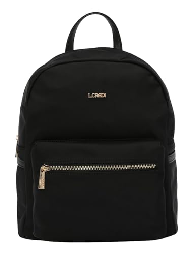 L.Credi Alena Backpack Black : sac à dos urbain chic noir pour femme