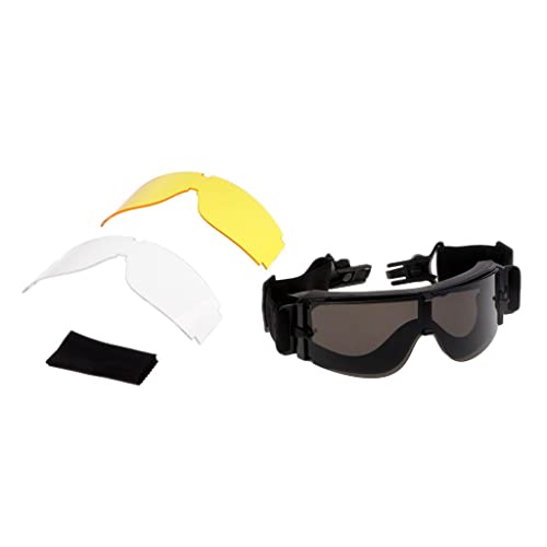 Luzhengyang X800 -Fog Goggles for AF Fast MICH Helmet | Polycarbonate Lens, Scratch Resistance, Adjustable Buckles | for Hunting, Tactical, and Outdoor Activities