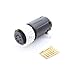 Conxall 3280-6Sg-515Cc1 Maxi-Con-X White Coupling Straight Cable Plug 6 Socket - Crimp Contacts