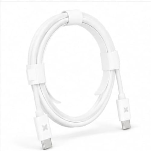 Image of USB Type C to Type C Cable Fast Charging & High Speed Data Sync Braided USB-C (White)