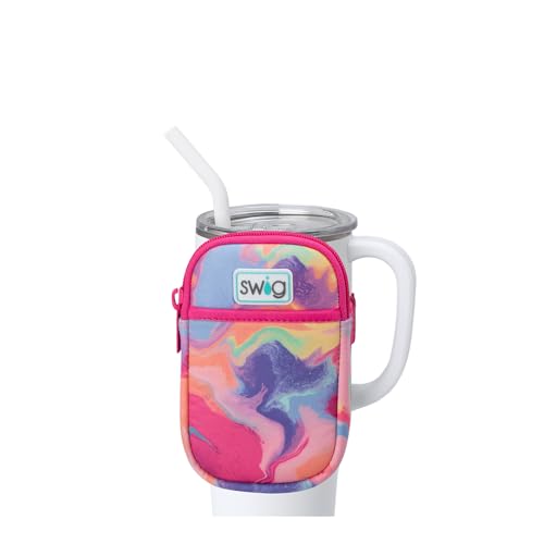 Swig Life Mega Mug Pouch with Strap & Phone Pocket, Candy Crush