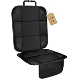 VLM Car Seat Protector for Child Baby Car Seat,600D Waterproof Car Seat Cover with Thick Padding, Non-Slip Backing and 2 Mesh Storage Pockets