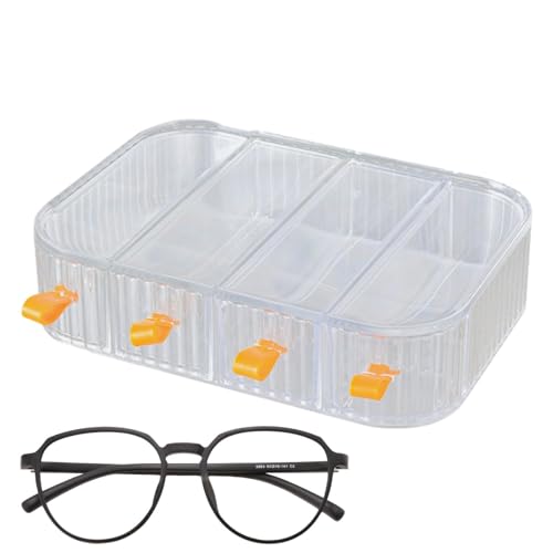 Boîte de Rangement pour Lunettes sur Table | Organisateur Étanche pour Coiffeuse et Entrée