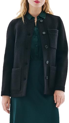 Veste Femme Caroll Vaillance : veste de tailleur mi-saison chic et blazer noir ajusté
