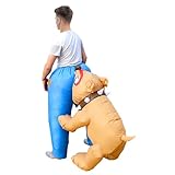 costume mordant chevalier Usure de fête polyvalente: idéal non seulement pour Halloween, mais aussi pour les fêtes costumées, les festivals, les événements de cosplay et les courses amusantes..Ce costume de chien gonflable polyvalent transforme instantanément votre apparence avec un minimum d'effort.