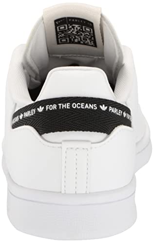 adidas Originals Men's Stan Smith Sneaker, White/White/Black, 43