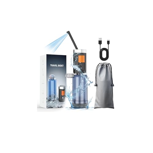 400ml Portable Electric Bidet 2 Pressure Modes with Thorough and Gentle Cleansing IPX7 Waterproof Portable Bidet Sprayer for Postpartum Care Travel Hygiene Sensitive Skin Bathroom Essential