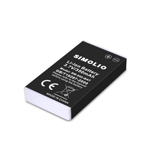 SIMOLIO Sostituzione della batteria al litio per le cuffie TV senza fili SM-823 Pro, SM-823D Pro, SM-824D1, SM-824D2, SM-828D1, SM-828D2, SM-8245 e SM-863D (non per SM-825D Pro)
