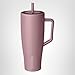 BrüMate Era 40 oz Tumbler with Handle and Straw | 100% Leakproof Insulated Water Bottle Tumbler with Lid and Flexible SoftSip Straw | Made of Stainless Steel | Cup Holder Friendly | 40oz (Rose Taupe)