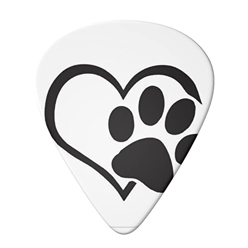 Pawprint Lot de 6 médiators pour guitare acoustique, guitare électrique, basse, ukulélé – fins, moyens et épais - Les Beatles, Paul McCartney, John Lennon, RIngo Starr, George Harrison Pawprint Lot de 6 médiators pour guitare acoustique, guitare électrique, basse, ukulélé – fins, moyens et épais – Image 4